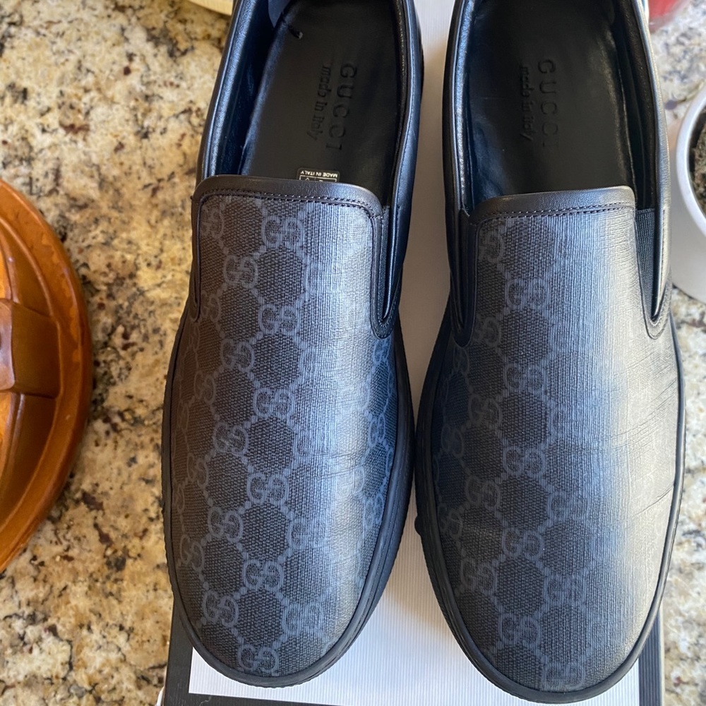 Gucci Leather Slip Ons